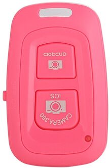 Mini Ontspanknop Controller Adapter Voor Selfie Foto Controle Bluetooth Remote Telefoon Camera Voor Alle Smart Phone roze dubbele button