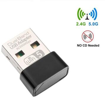 Mini Ontvanger Zender Dual-Band Ac600mbps Draadloze Netwerkkaart 2.4G En 5.8G Draadloze Wifi Ontvanger Zender
