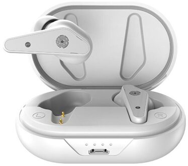 Mini Oortelefoon Bluetooth Headset Hoge Geluidskwaliteit Oordopjes Bluetooth 5.0 In-Ear Draadloze Stereo Sport Oortelefoon wit