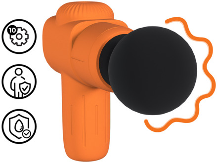 Mini Oplaadbare Microboost Massager - Oranje
