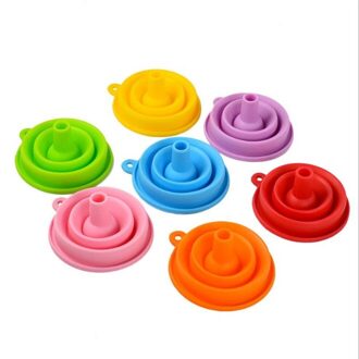 Mini Opvouwbare Leuke Keuken Thuis Food Grade Siliconen Vouwen Telescopische Trechter Theepot