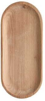 Mini Ovale Houten Opbergvak Kleine Schotel Houten Lade Thuis Keuken Decoratieve Servies Snack Plaat Dessert Dienblad 0430 M size