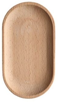 Mini Ovale Houten Opbergvak Kleine Schotel Houten Lade Thuis Keuken Decoratieve Servies Snack Plaat Dessert Dienblad 0430 S size