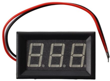Mini Panelmeter Voltage Voltmeter Dc 0 - 200 V 20 Ma Geel Drie Kabels