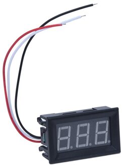 Mini Panelmeter Voltage Voltmeter Dc 0 - 30V 20 Ma Geel Drie Kabels