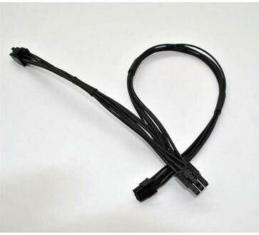 Mini PCIe 6-Pin Male to 2* PCIe 6-Pin Graphics Card Dual Power Supply Cable for Apple Power Mac G5 - small