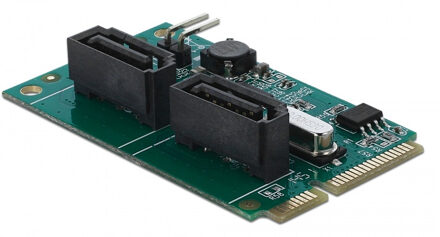 Mini PCIe Converter naar 2xSATA met RAID