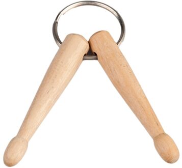 Mini Percussie Drum Stick Sleutelhanger 2 Wood Drumsticks Sleutelhanger Sleutelhanger