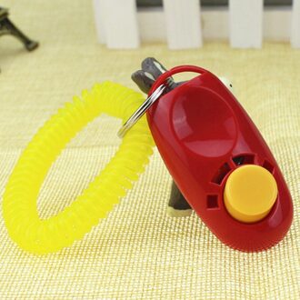Mini Pet Hond Kat Training Whistle Trainer Huisdieren Hond Kat Clicker Draagbare Training Guide Clicker Levert rood