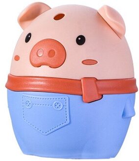 Mini Piggy Automatische Pop-Up Tandenstoker Houder Draagbare Tandenstoker Container Restaurant Keuken Tafel Decor Tandenstoker Opbergdoos blauw