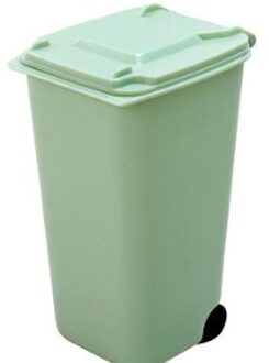 Mini Plastic Desktop Prullenbak Creatieve Multifunctionele Pen Houder Desktop Puin Sorteren Prullenbak Z0026-GN