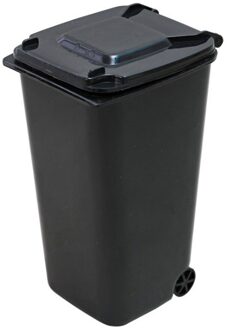 Mini Plastic Prullenbak Multifunctionele Pen Houder Mini Plastic Prullenbak Opslag Bin Desktop Organisator Pen Potlood zwart