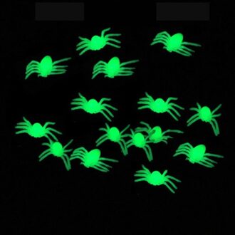 Mini Plastic Spider Prank Grapje Verjaardag Speelgoed Diy Party Decoratieve Props 100stk Fluorescence