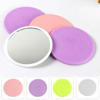 Mini Pocket Chocolade Cookie Koekjes Compacte Spiegel Met Kam Zo Schattig willekeurig 1stk