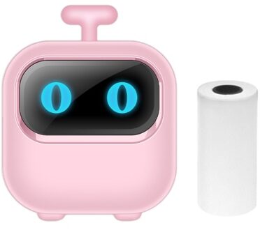 Mini Pocket Printer Portable Thermal Instant Photo Printing Label Maker Machine - with 1 Paper Roll (57x26mm)