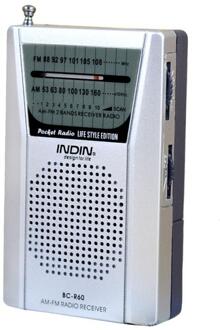 Mini Pocket Radio Telescopische Antenne Mini Am/Fm 2-Band Radio Wereld Ontvanger Met Luidspreker 3.5Mm oortelefoon Jack