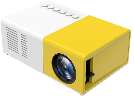 Mini Portable Home Cinema LED Video Projector LCD Home Theater Overhead Projector Support 1080p AV, USB, SD card - EU Plug