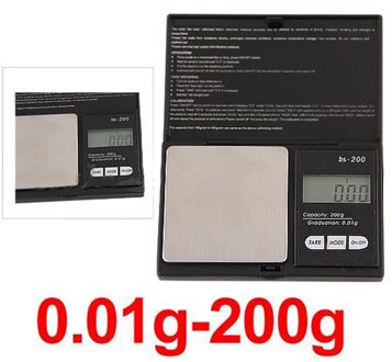 Mini Precisie Digitale Weegschaal 200G X 0.01G Sieraden Goud Zilver Coin Gram Zakformaat Display Units Pocket Elektronische weegschalen