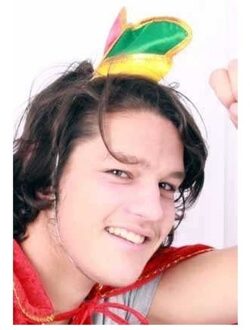 Mini prinsenmuts - in het rood/geel/groen - Prins Carnaval