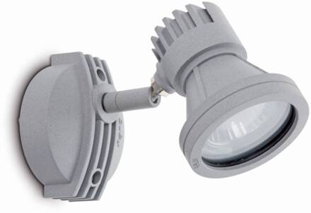 Mini-Project buitenwandlamp, grijs, aluminium, GU10 grijs, gesatineerd