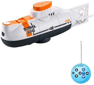 Mini Rc Submarine Model Afstandsbediening Boot Waterdicht Duiken Afstandsbediening Boot Simulatie Speelgoed Kid wit