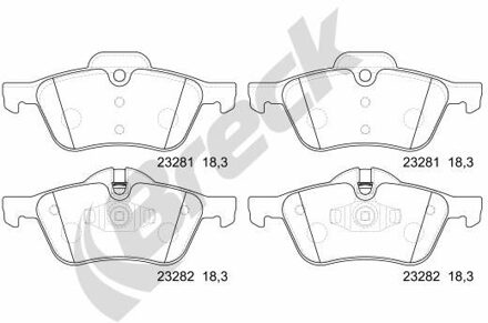 Mini Remblokkenset, schijfrem 232810070100