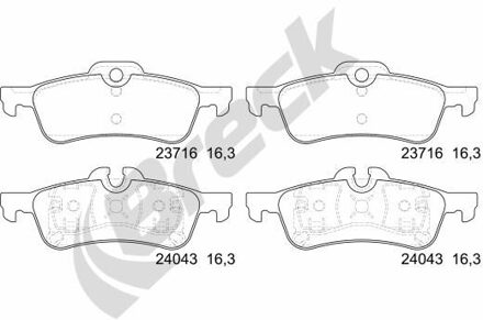 Mini Remblokkenset, schijfrem 237160070400