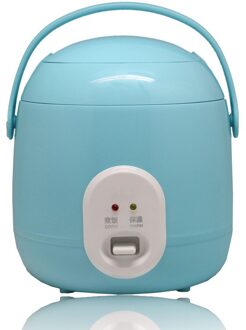Mini Rijstkoker 1.2L Elektrische Rijstkoker Met 2 Lagen Verwarming Voedsel Stoomboot Multifunctionele 2-3 Persoon Keuken Fornuis 220V blauw / VS
