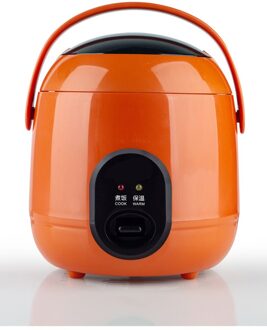 Mini Rijstkoker 1.2L Elektrische Rijstkoker Met 2 Lagen Verwarming Voedsel Stoomboot Multifunctionele 2-3 Persoon Keuken Fornuis 220V oranje / VS