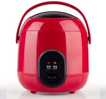 Mini Rijstkoker 1.2L Elektrische Rijstkoker Met 2 Lagen Verwarming Voedsel Stoomboot Multifunctionele 2-3 Persoon Keuken Fornuis 220V rood / VS