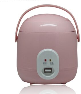 Mini Rijstkoker 1.2L Elektrische Rijstkoker Met 2 Lagen Verwarming Voedsel Stoomboot Multifunctionele 2-3 Persoon Keuken Fornuis 220V roze / VS