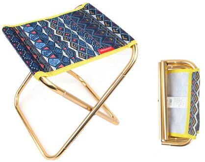 Mini Roestvrij Draagbare Vouwen Kruk Kamp Wandelen Picknick Travel Seat Stoel Wandelen Kruk Outdoor Apparatuur Licht Vissen Stoel C 24.8x22.5x27CM