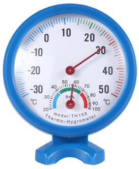 Mini Ronde Klok Indoor Outdoor Natte Hygrometer Vochtigheid Thermometer Temp -30 Tot 50 'C Temperatuur Meter Gauge
