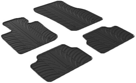 Mini Rubbermatten passend voor Mini F55 5-deurs 2014- (T profiel 4-delig + montageclips)