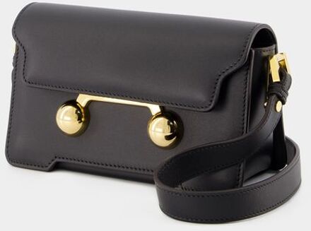 Mini Schoudertas - Marni - Leer - Zwart - maat