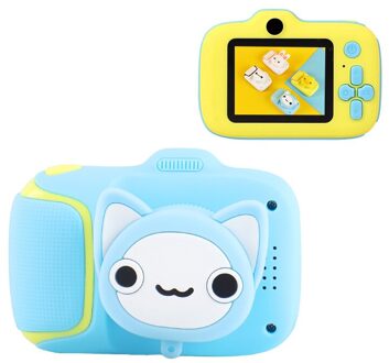 Mini Screen Digitale Video Phototoys Educatief Hd 1080P Draagbare Kinderen 2000W Camera Speelgoed Oplaadbare Camera Outdoor Speelgoed Blauw