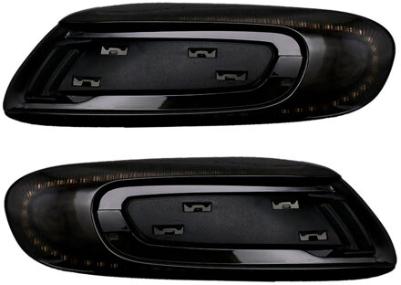 Mini Set LED Zijknipperlichten passend voor Mini F55 5-deurs / F56 3-deurs / F57 Cabrio - Rookgrijs- incl DLMIL02LS