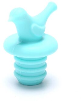 Mini Siliconen Kurk Cap Familie Bar Siliconen Kurk Voorkomt Morsen En Helpt Vloeistof Smaak En Aroma blauw