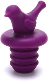 Mini Siliconen Kurk Cap Familie Bar Siliconen Kurk Voorkomt Morsen En Helpt Vloeistof Smaak En Aroma paars