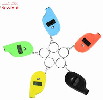 Mini Sleutelhanger Draagbare Digitale Lcd 2-150 Psi Band Band Wiel Luchtdrukmeter Tester Processie Hulpmiddel Band druk Monitor blauw