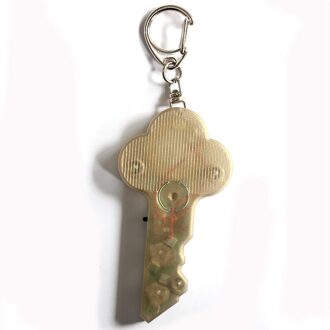 Mini Smart Key Finder Locator Whistle Sound Control Anti-verloren Sleutelhanger Afstandsbediening Door Geluid, kleine Formaat Draagbare, Handig geel