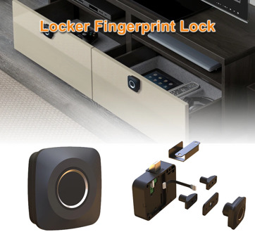 MINI smart Locker Fingerprint Lock Padlock Battery Powered Keyless Digital Lock for Gym, School, Drawer, Backpack fast shipping