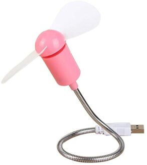 Mini Snake Fan Stille Zachte Blad Ventilator Computer Usb Fan Buigbare Vrij Mini Zachte Blad Snake Stille Ventilator roze