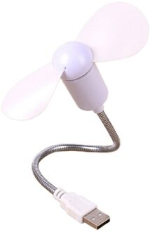 Mini Snake Fan Stille Zachte Blad Ventilator Computer Usb Fan Buigbare Vrij Mini Zachte Blad Snake Stille Ventilator wit