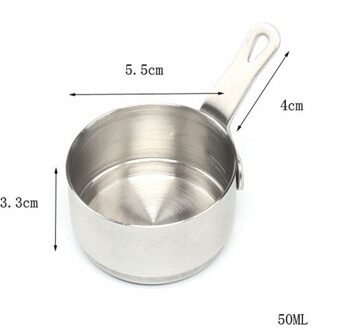 Mini Soeppan Rvs Melk Verwarming Met Handvat Saus Pan Thuisgebruik Fondue Boter Keuken Ronde Koken Tool wit