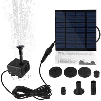 Mini Solar Drijvende Water Fontein Voor Tuin Zwembad Vijver Decoratie Fontein Vijver Tuin Zonne-energie Solar Vijver Fontein