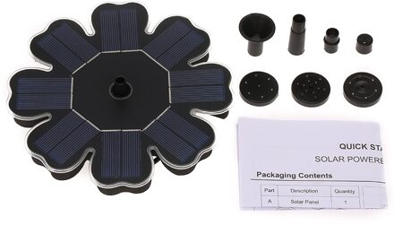 Mini Solar Power Fontein Tuin Zwembad Vijver Outdoor Zonnepaneel Vogel Bad Drijvende Fontein Pomp Tuin Decor