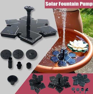 Mini Solar Power Water Fountain Garden Pool Pond Outdoor Solar Panel Bird Bath Floating Water Fountain Garden Decor #25