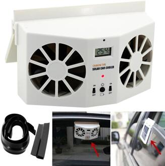 Mini Solar Powered Car Auto Window Air Vent Ventilator Airconditioner Cool Fan