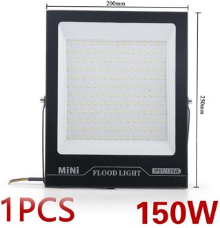 Mini Spot Light 200W 220V Schijnwerper Led Gehard Glas Waterdicht IP67 Dunste Flood Lamp Voor Vierkante 10W 20W 30W 50W 100W 150W 1stk / Cool wit